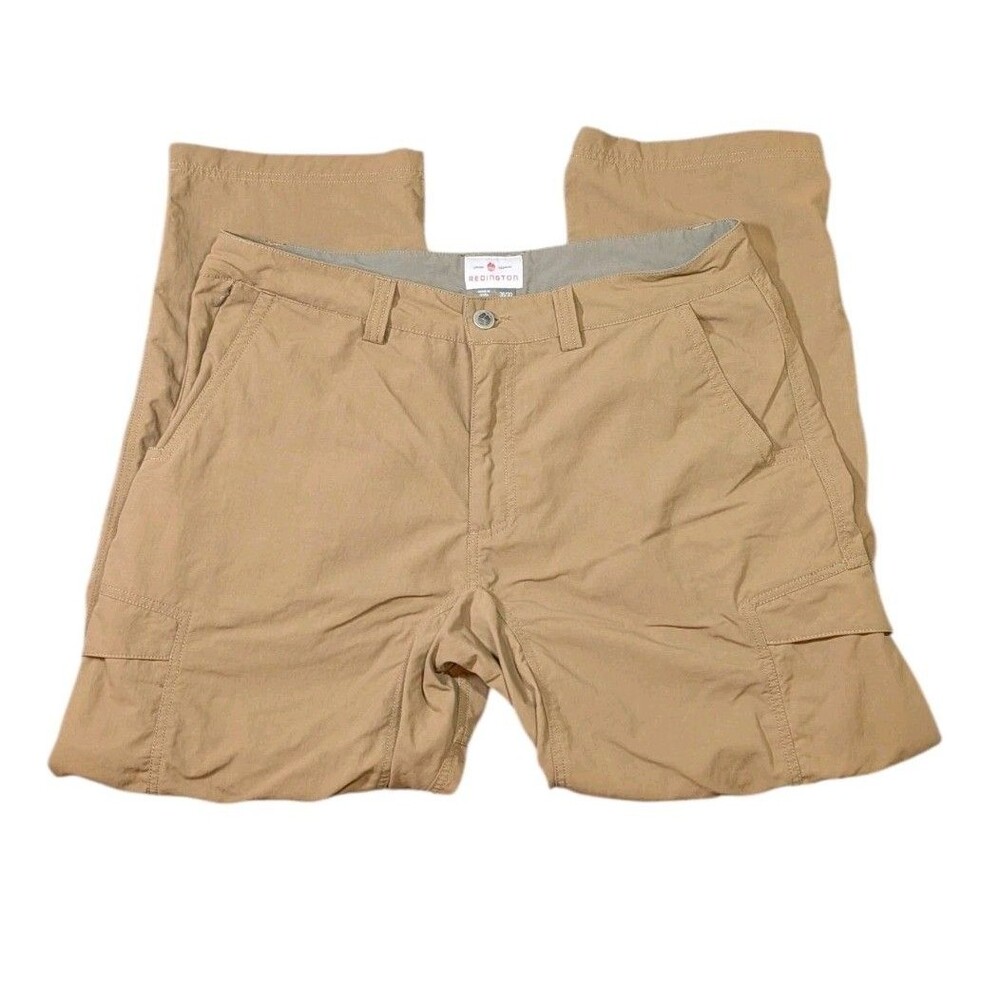 Redington Cargo Pants Men's Size 36 Brown Hiking Camping Fishing Outdoor Nylon